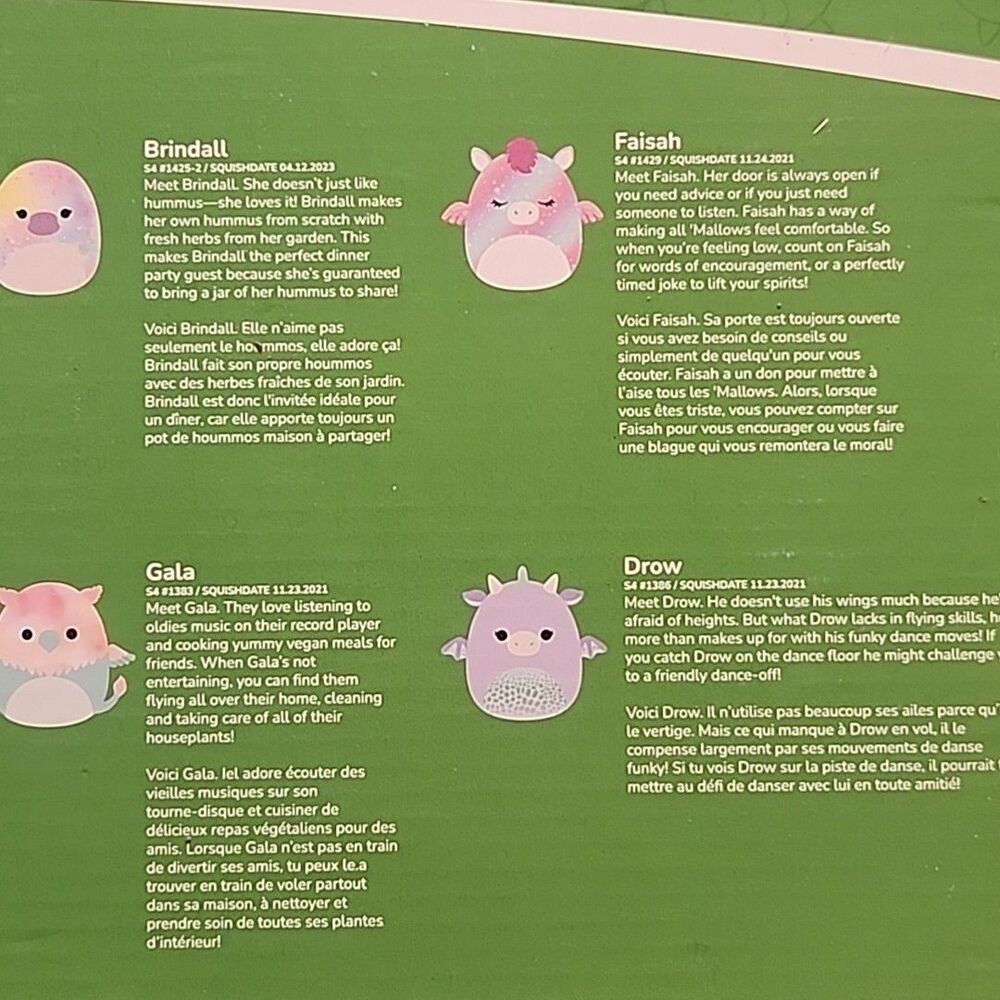 New Sealed Squishmallows 8 Pack 4 Inch Plush Ornament Set Collection Lot - Picture 3 of 6
